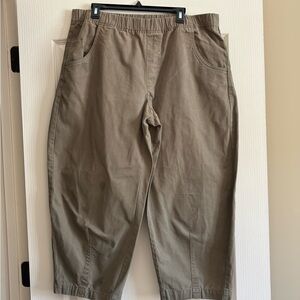 Universal Thread Tan Elastic-Waist Crop Pants